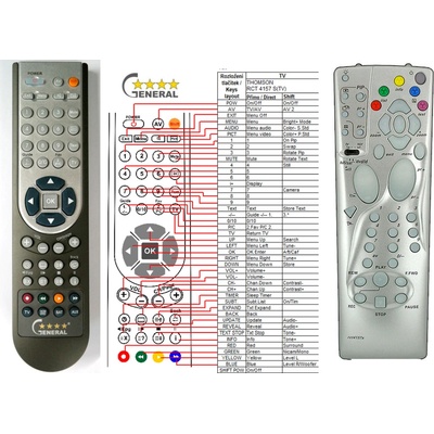GENERAL THOMSON RCT4157S, RCT4157W - съвместимо дистанционно управление на марката General (RCT4157S, RCT4157W)