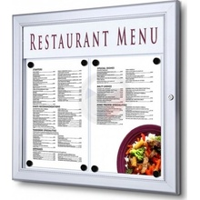 A-Z Reklama CZ Menu Board SCZ venkovní vitrína pro prospekty 2 x A4