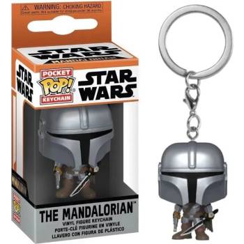 Funko POP Ключодържател с фигурка Funko Pocket POP: Star Wars The Mandalorian with sword