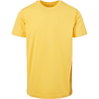 Build Your Brand pánske tričko s okrúhlym výstrihom BY004 Frozen yellow