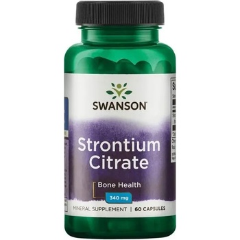 Swanson Strontium Citrate, 340 mg, 60 капсули, Swanson (SW1195)