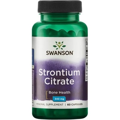 Swanson Strontium Citrate, 340 mg, 60 капсули, Swanson (SW1195)