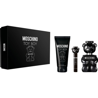 Moschino Toy Boy EDP 100 ml + EDP 10 ml + sprchovací gél 100 ml pre mužov darčeková sada