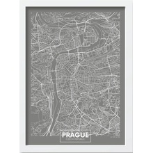 Wallity Prague obraz šedá