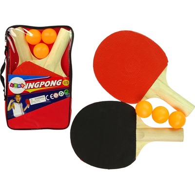 Lean Toys Súprava na Ping Pong rakety s loptičkami