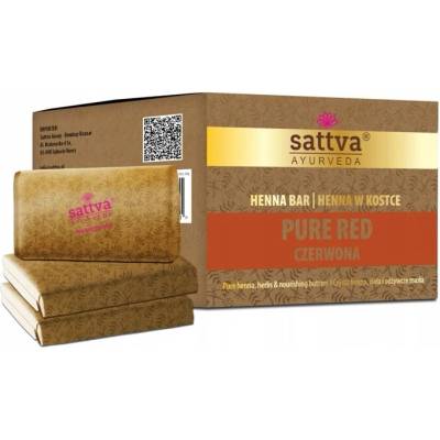 Sattva, Henna v kostce, Červená, 3 x 80 g