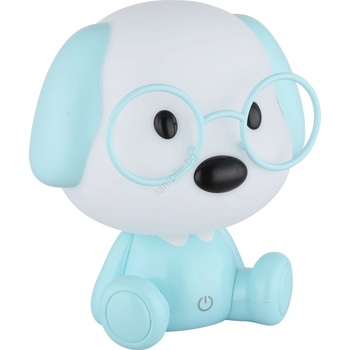 GLOBO 21761B - LED детска нощна лампа PUPPY 1W/5V 500 mAh синя (GL8511)
