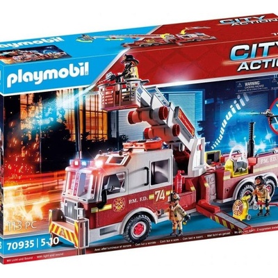 Playmobil 70935 Hasičské auto: US Tower Ladder – Zboží Živě