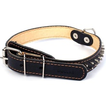COLLAR Kožený obojok ostnatý dvojradový