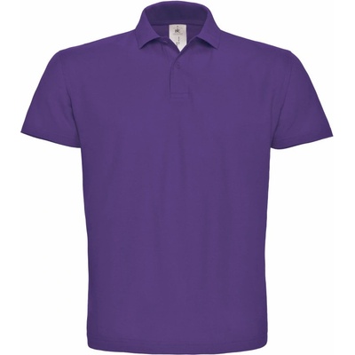 B&C polokošile B&C ID.001 krátký rukáv CO-01ID0135000 purpurová