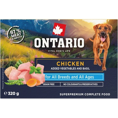 Ontario Adult Dog Chicken with vegetable 320 g