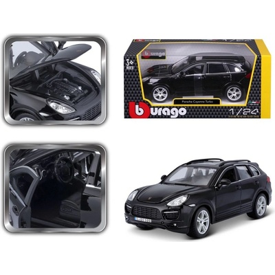 Bburago Plus Porsche Cayenne Turbo měřítko od 3 let BB18 21056B černá 1:24