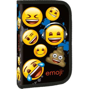 DERFORM Ученически несесер Derform - Emoji, с 1 цип и двойно разгъване (PJEM12)