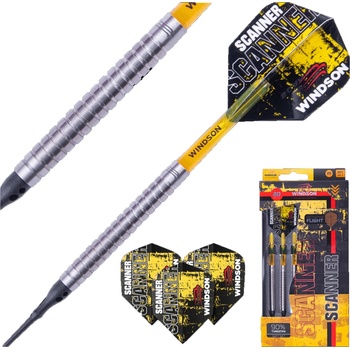 Set wolframových šípok s mäkkými hrotmi Windson SCANNER 20 G mix,žltá