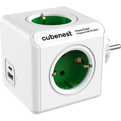 CubeNest PowerCube Original USB PD 20W A+C Zelená
