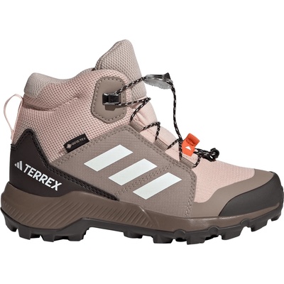 adidas Terrex Детски туристически обувки adidas Terrex Kid's Terrex Mid GTX Walking boots - Blush Pink / Off White / Chalky Brown - размер 36 2/3 (EU) (702-1236-2113)
