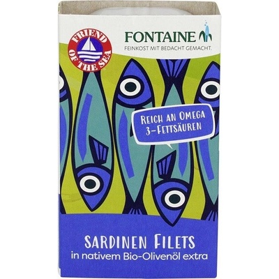 Fontaine Sardinky v BIO olivovom oleji 120 g