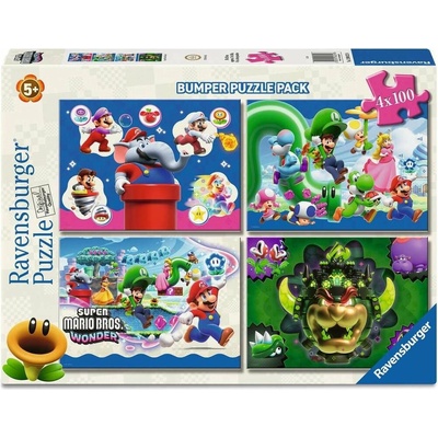 Ravensburger 4x100 Super Mario 100 dielov