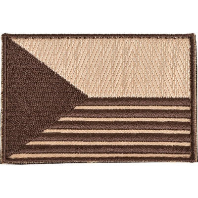 NAVYS Nášivka VLAJKA ČR PRUHY velcro 7,5 x 5,5 cm DESERT