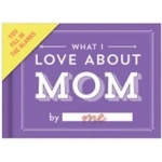 Knock Knock What I Love about Mom Fill in the Love Book Fill-in-the-Blank Gift Journal, 4.5 x 3.25-inches