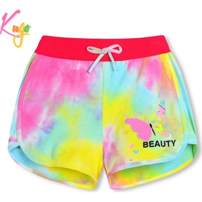 Kugo dívčí kraťasy TM7222 tyrkysová/ růžová/ žlutá