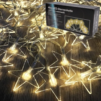 Linder Exclusiv LED svetelná reťaz Hviezdy 48 LED LK-012W