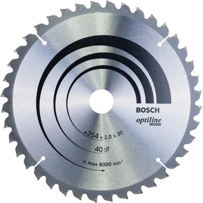 BOSCH Pílový kotúč Optiline Wood, 254x2,5/1,8 mm 2.608.640.437