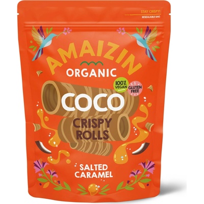 Amaizin Trubičky karamelové Bio 140 g