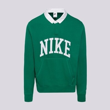 Nike Суитчър M Nk Club Hbr Ft Ls Тениска Тип Поло мъжки Дрехи Суичъри FN3112-365 Зелен XL (FN3112-365)