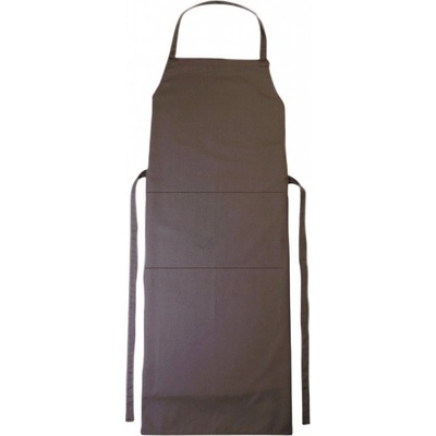 CG Workwear Zástěra Verona s laclem a kapsou 90x75 cm Taupe CGW1146