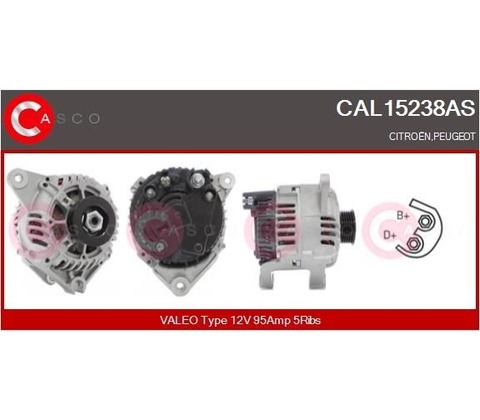 Generátor CASCO CAL15238AS