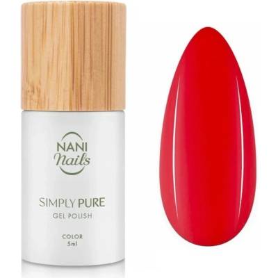 NaniNails Simly Pure gelový lak na nehty s použitím UV/LED lampy odstín Fresh Red 5 ml
