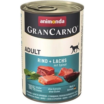 Animonda Gran Carno Adult hovädzie & losos & špenát 6 x 400 g