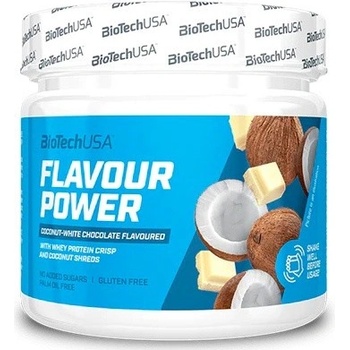 BiotechUSA Flavour power 160g bílá čokoláda, kokos
