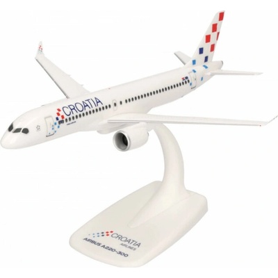 Herpa Airbus A220-300 BD-500-1A11 Croatia Airlines Named "Zagreb" Snap-Fit 1:200