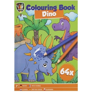 Moxy Книжка за оцветяване Динозавър, А5, 64 страници (5525100168)