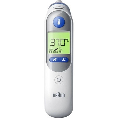 Braun Braun ThermoScan 7+ Контактен термометър, за уши, с бутони, °C, за тяло, бял (IRT6525NOEE)