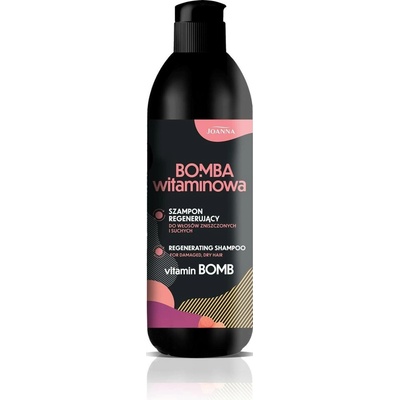 Joanna Vitamin Bomb Regenerating Shampoo regenerační šampon pro suché a poškozené vlasy 500 ml