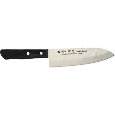 Satake Японски нож SATAKE - Япония - Santoku - Nashiji - 170 mm