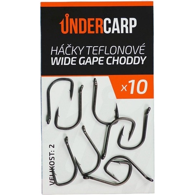 1 UnderCarp Teflonový Wide Gape Choddy vel. 2 10ks
