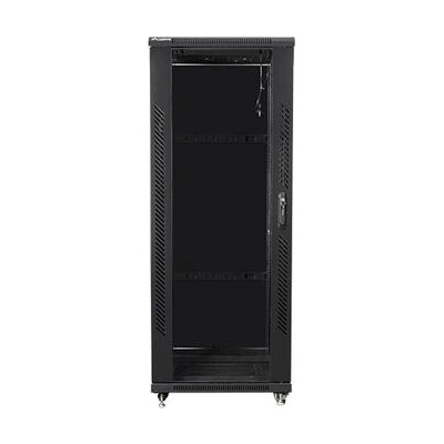 Lanberg Комуникационен шкаф, Lanberg rack cabinet 19" free-standing 32U / 600x800 self-assembly flat pack, black (FF01-6832-12B)