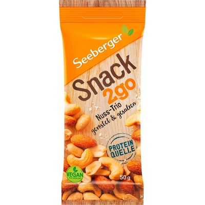 Seeberger Snack 2 go Trio pražených a solených ořechů 50 g
