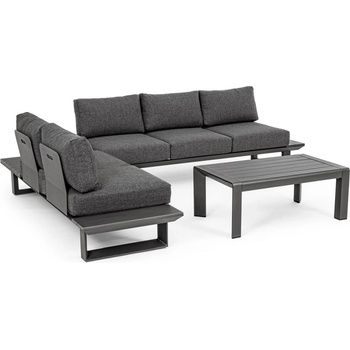 Bizzotto Konnor АНТРАЦИТ cx23 ЪГЛОВ ДИВАН С ВЪЗГЛАВНИЦИ (0662758)