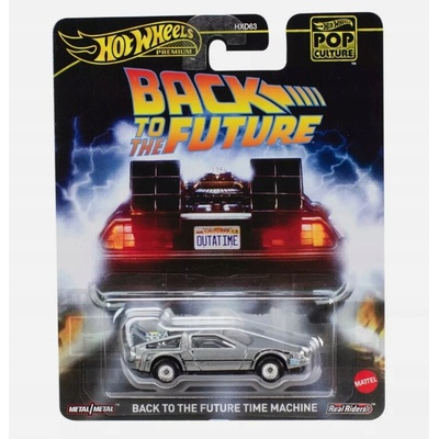 Osobný automobil Hot Wheels strieborný kovový Premium Pop Culture 1:64