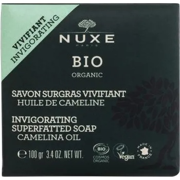 NUXE Bio Organic Invigorating Superfatted Soap Camelina Oil нежен и ефективен твърд сапун за тяло и лице 100 g за жени