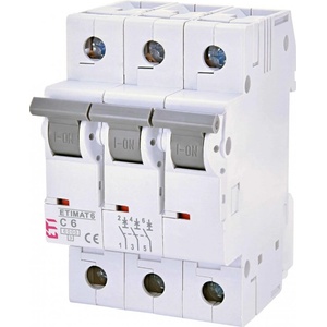 ETI Автоматичен прекъсвач 3p C 6A 6kA (2145512)