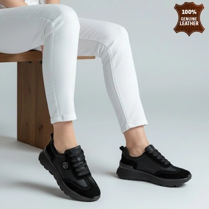  Обувки естествена кожа E18185-1 Black