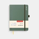 Sentio Бележник с ластик А6 96 листа Sage Green