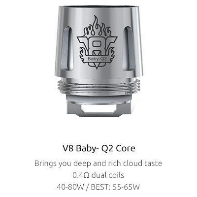 SMOK Q2 CORE žhaviaca hlava TFV8 Baby kanthal 0,4ohm