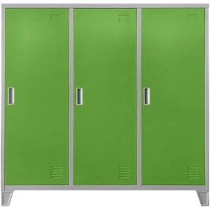 Carmen Метален шкаф Carmen CR-1605-3 JZ - сив / зелен